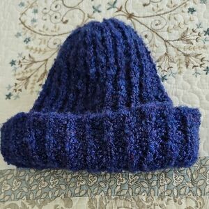 English Village Vintage Acrylic Beanie Hat